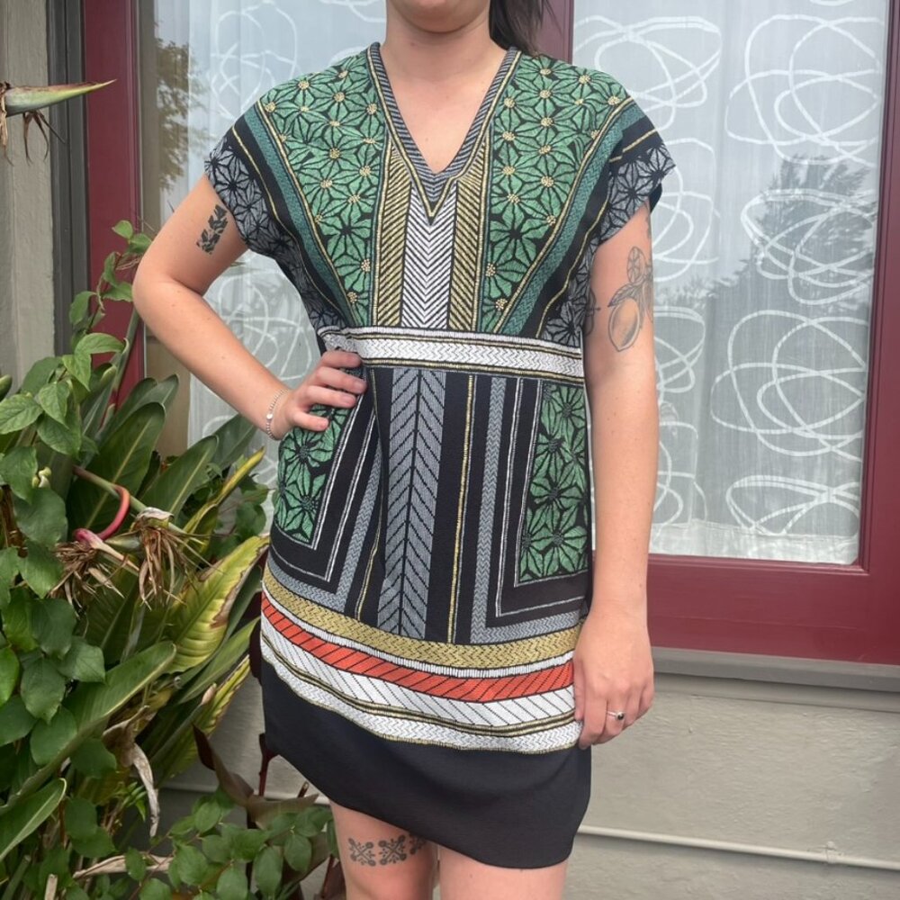 Zara Basic Printed Pattern Dress - image 1